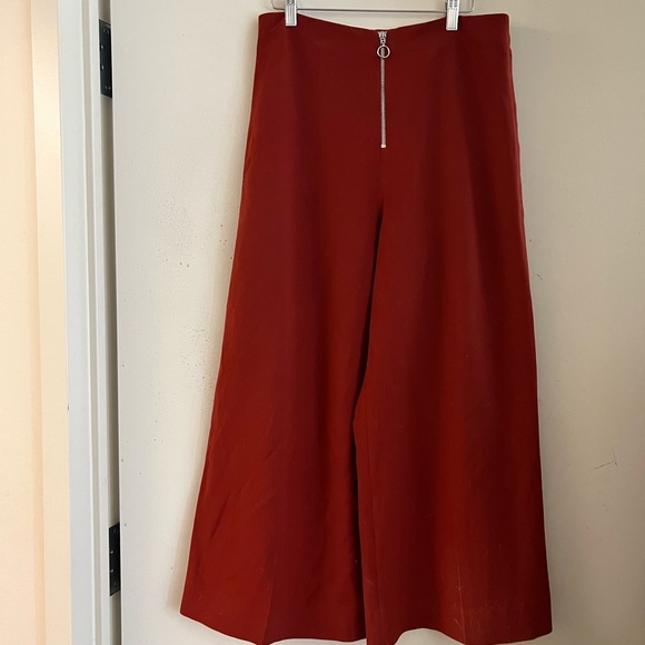 Zara Burnt Orange Culottes - Picture 2 of 4
